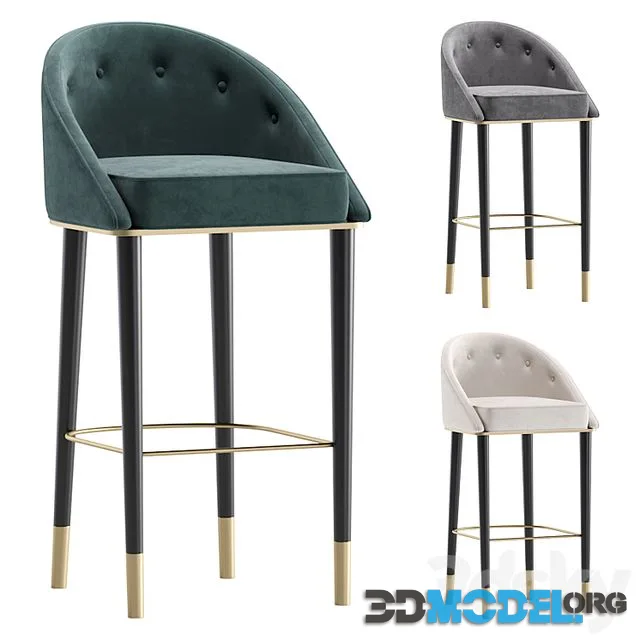 Bar Stool LAS VEGAS by Cazarina Interiors 3 Colors Version