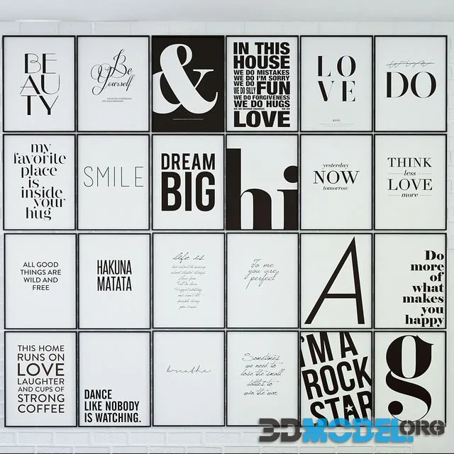Collection of 24 posters within 600x400