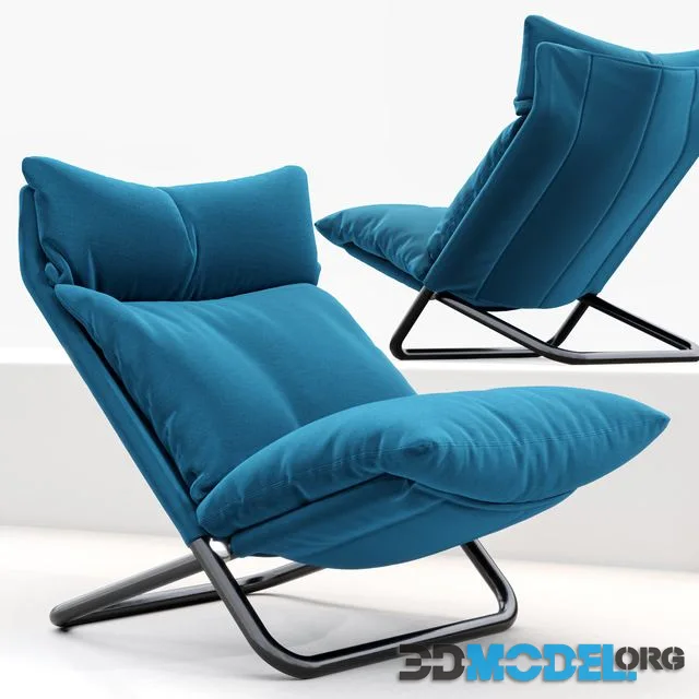 Cross high armchair by ARFLEX fabric