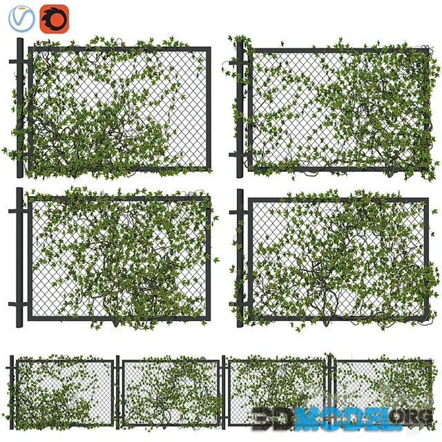 Fence with ivy v1