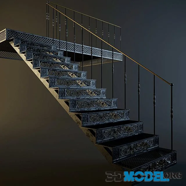 Forged stairs (dark ciolor)