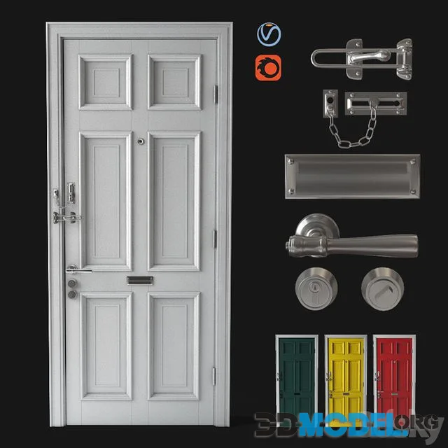 Front door door chain door lock