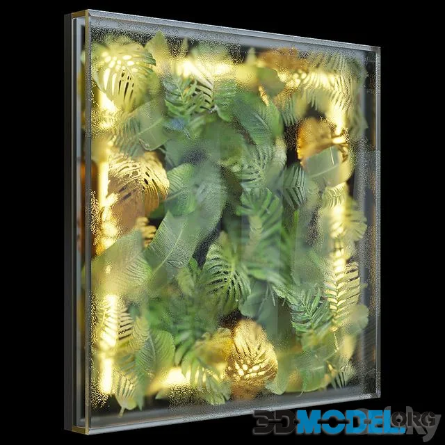 Greenbox – wall-mounted phytomodule with lighting Vargov Design