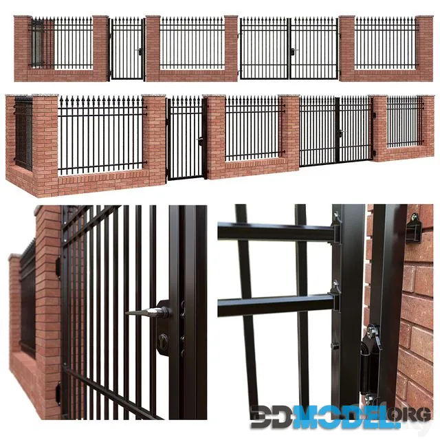 Iron fence set – classic