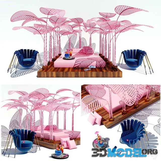 LE REFUGE FLAMINGO PINK by Mark Ange