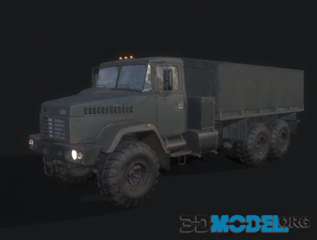 Military Truck Low-poly (PBR)