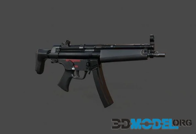 MP5A3 gun (PBR)