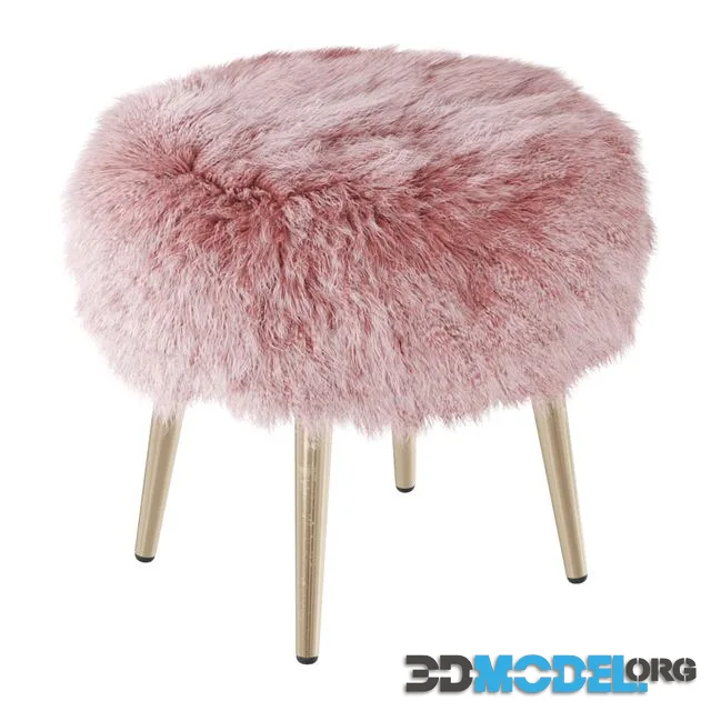 Round chair fur 2
