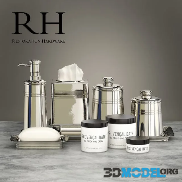 Set for bathrooms Restoration Hardware METAL APOTHECARY ACCESSORIES