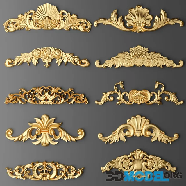 Set stucco decoration 786
