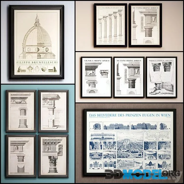 The picture in the frame 21 Pieces (Collection 51) Architecture
