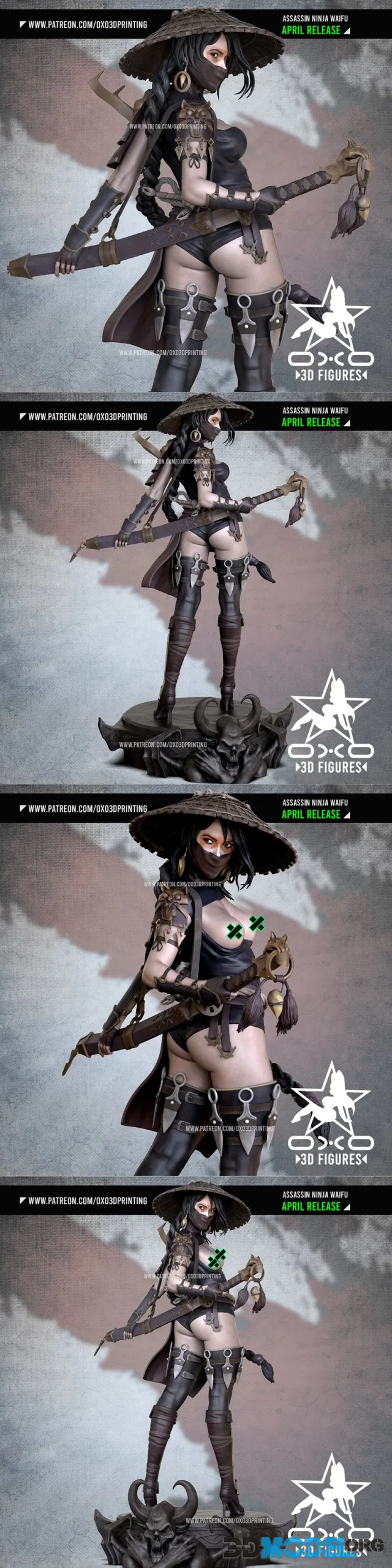 OXO3D - Assassin Ninja – Printable
