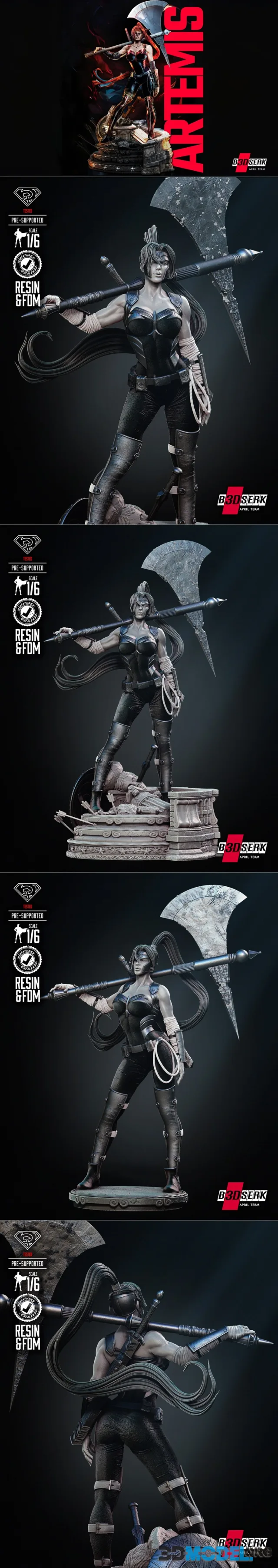 B3DSERK - Artemis Sculpture – Printable