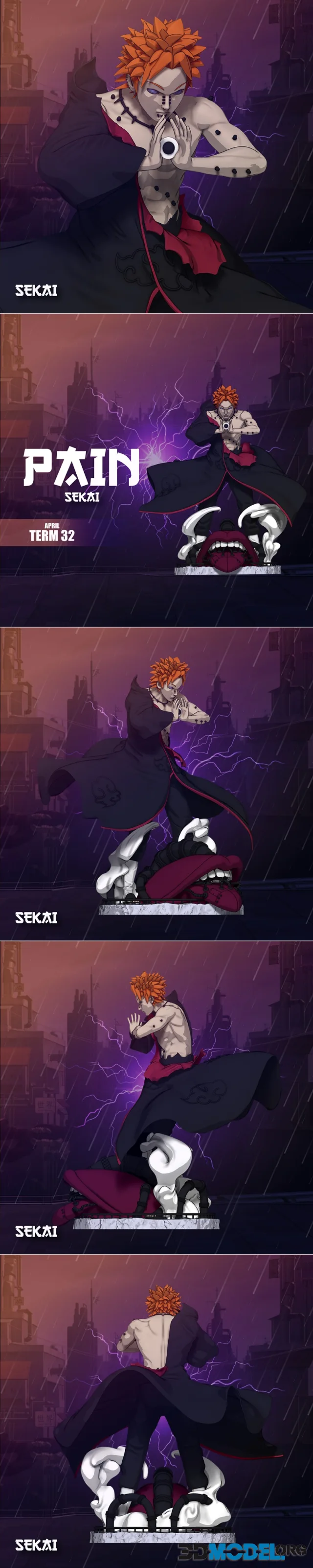 Sekai - Pain Statue and Bust – Printable