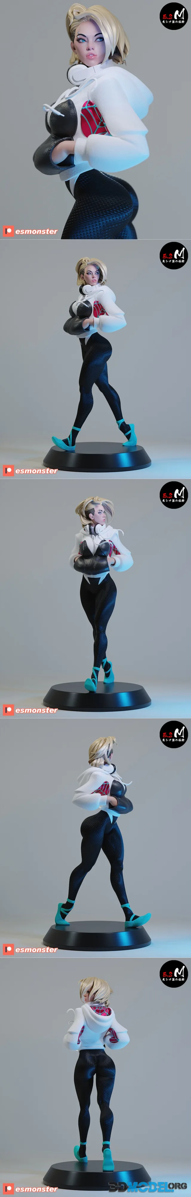 E.S Monster - White Spider Gwen – Printable