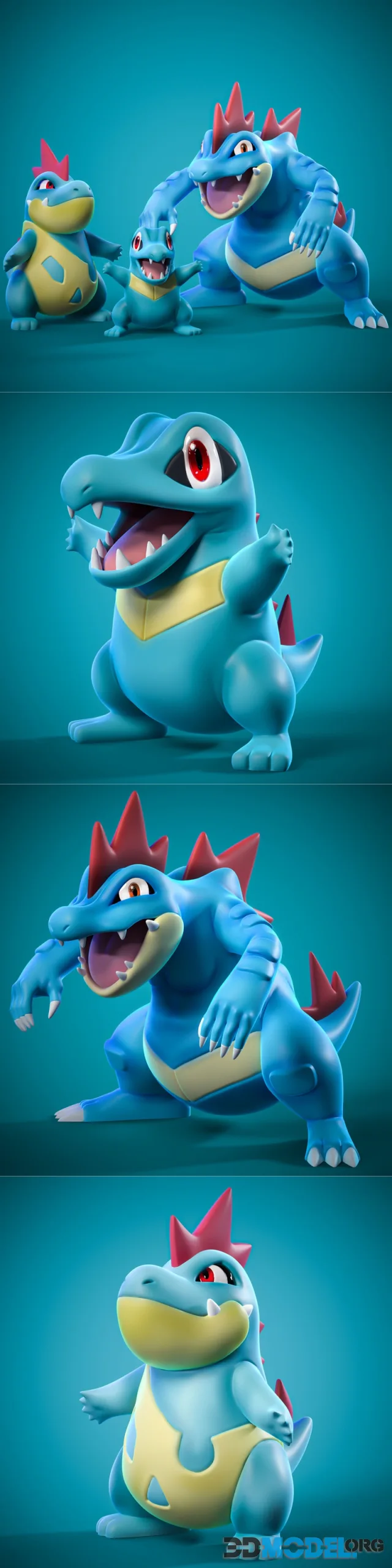 Totodile Evolutions – Printable