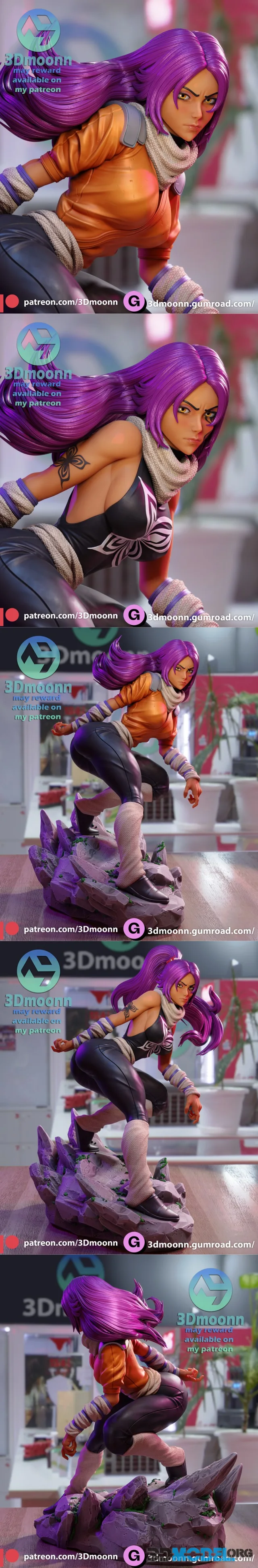 3Dmoonn - Yoruichi Shihoin – Printable