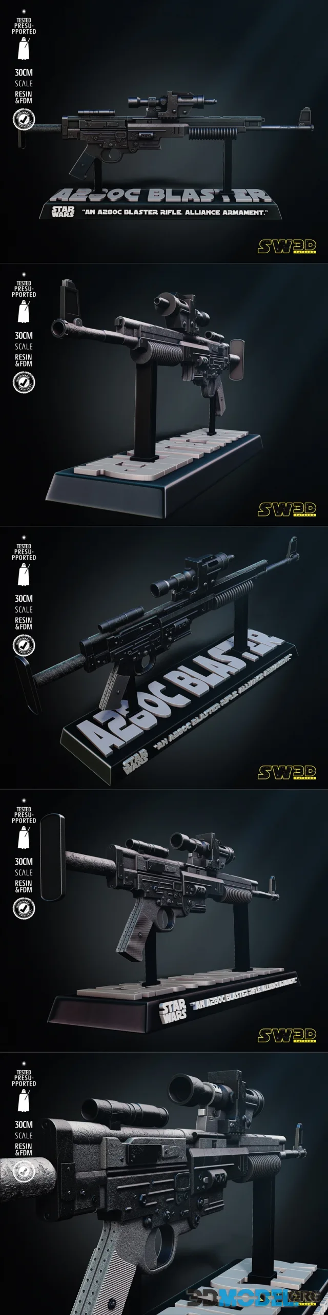 Star Wars - A280C Blaster – Printable