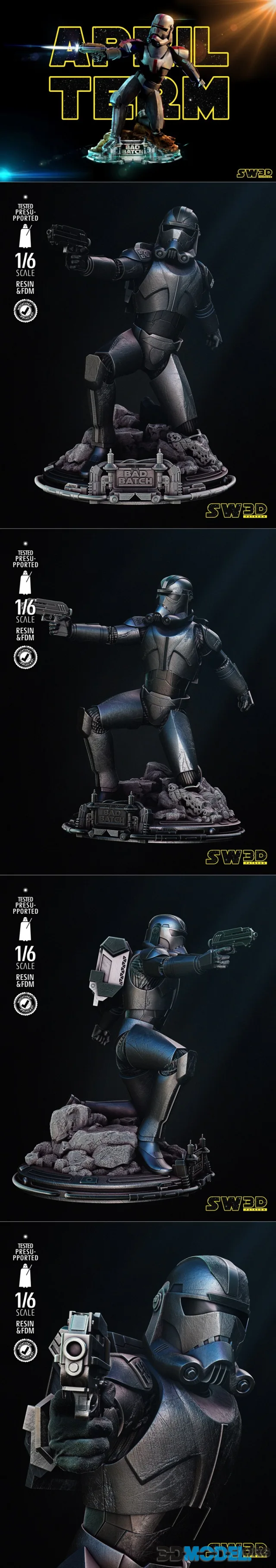 Star Wars - Hunter Sculpture – Printable