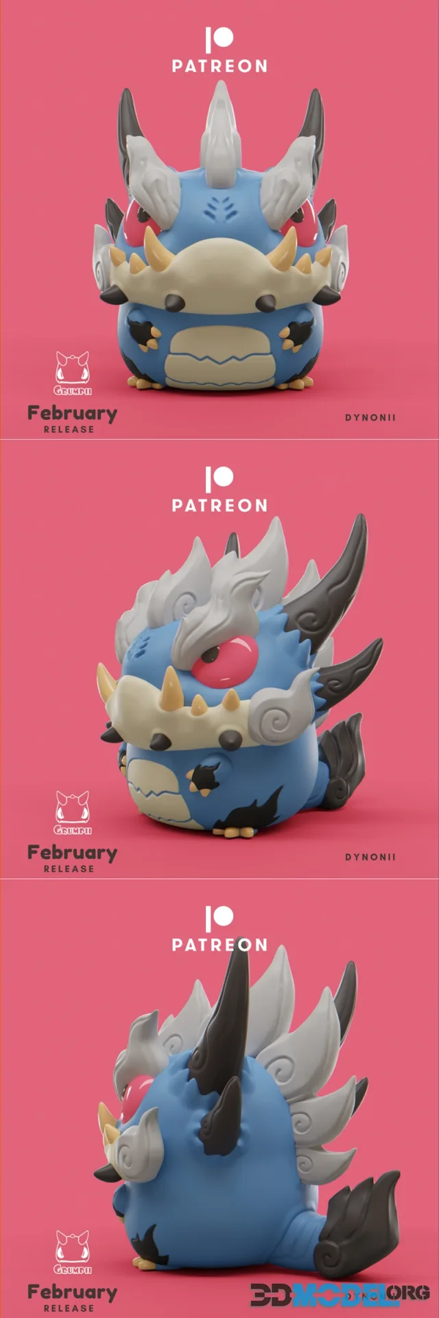 Grumpii - Oni Dragon – Printable