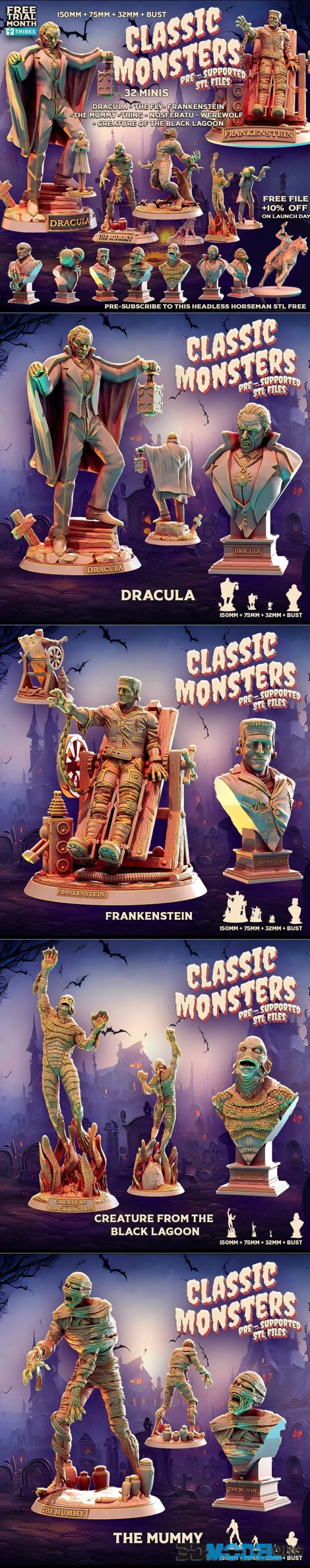 Heroes & Beasts - Classic Movie Monsters – Printable