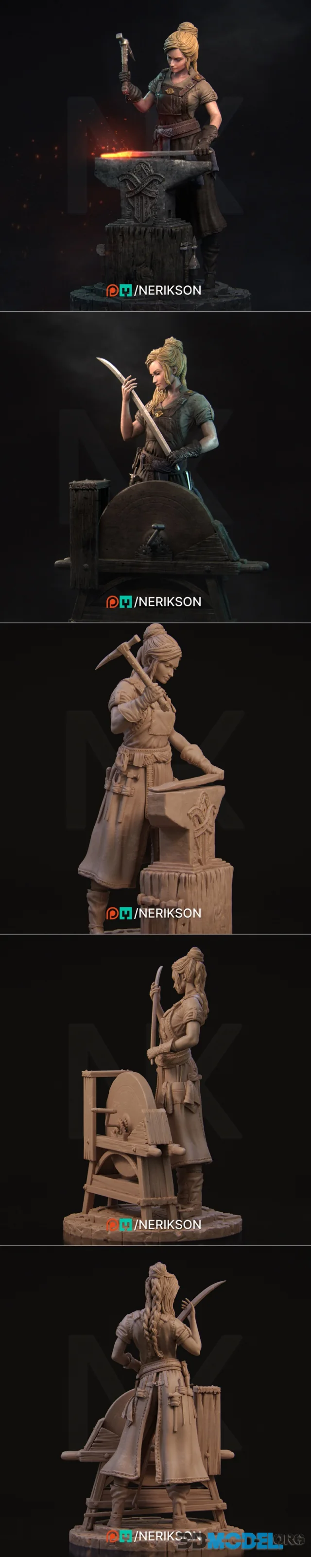 Nerikson - Lara The Blacksmith – Printable