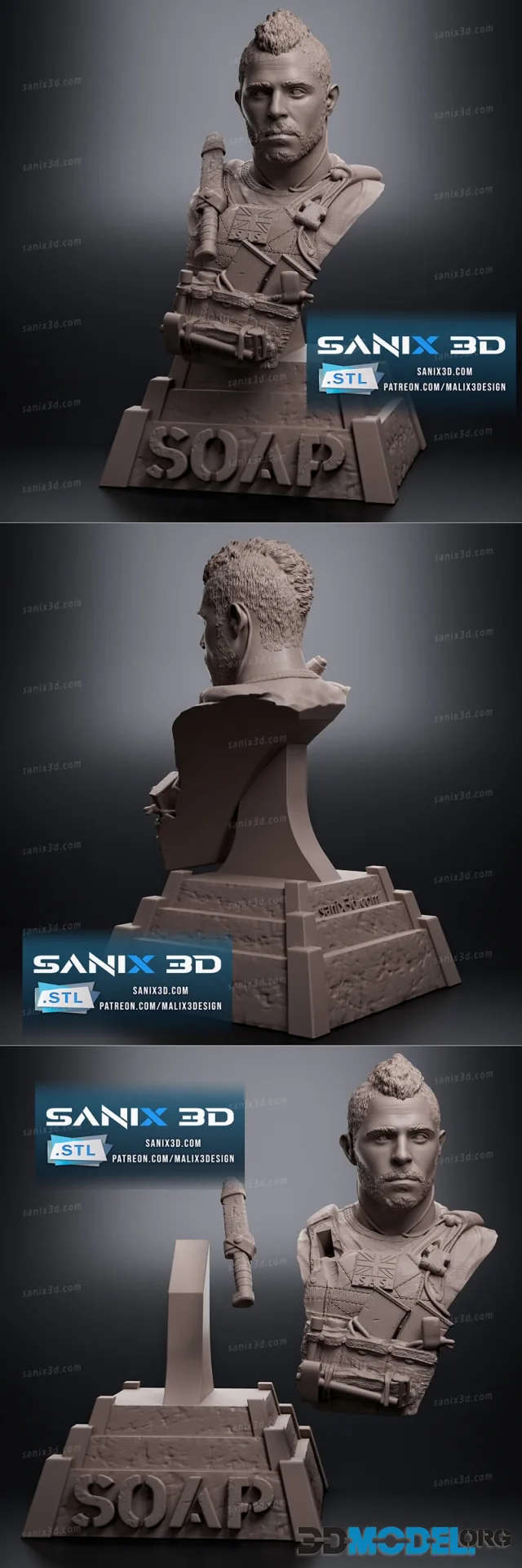 Sanix - Soap Bust – Printable