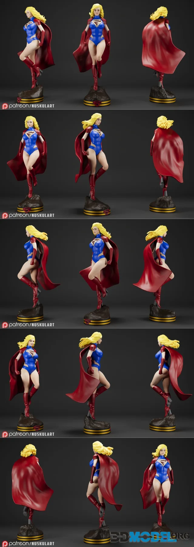 Super Girl - DC Universe - Collectible Rare Model – Printable
