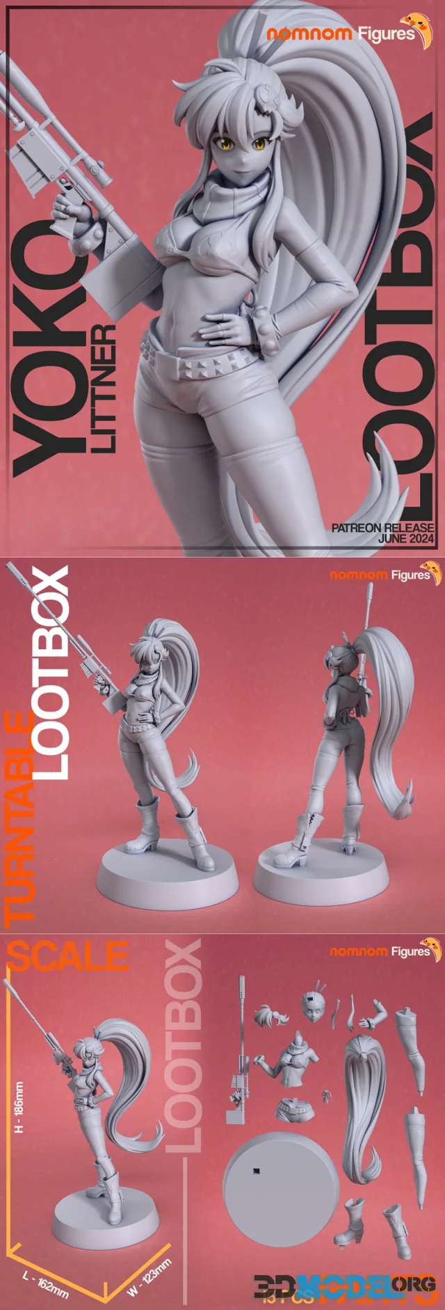 Nomnom Figures - Yoko Littner – Printable