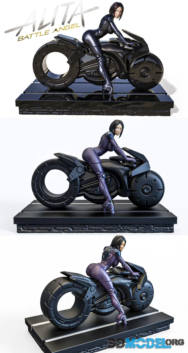 Alita Motorcyclist – Printable
