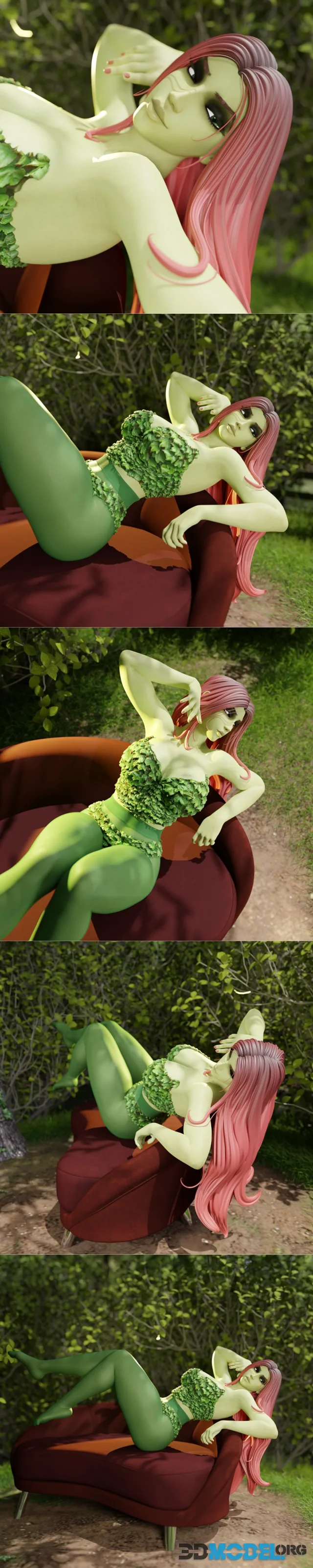 QB Works - Poison Ivy Pose 1 – Printable