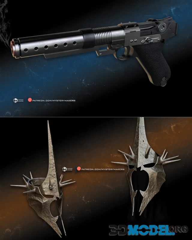 A 180 with working trigger and Witch King Crown – Printable