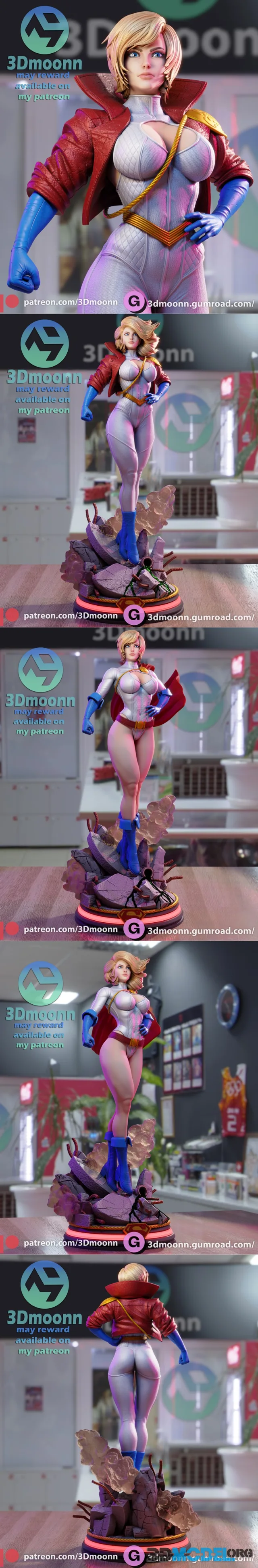 3Dmoonn - Power Girl – Printable