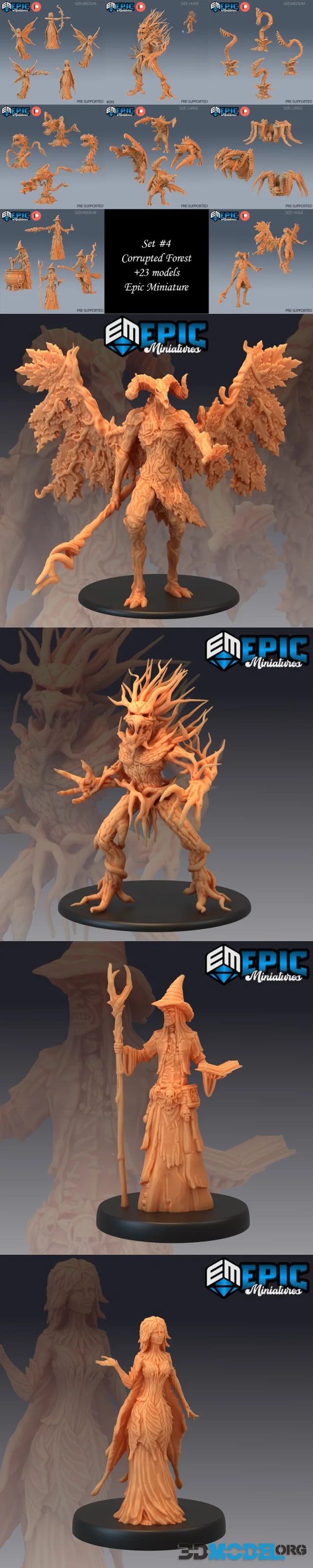 Epic Miniatures - Corrupted Forest May 2024 – Printable