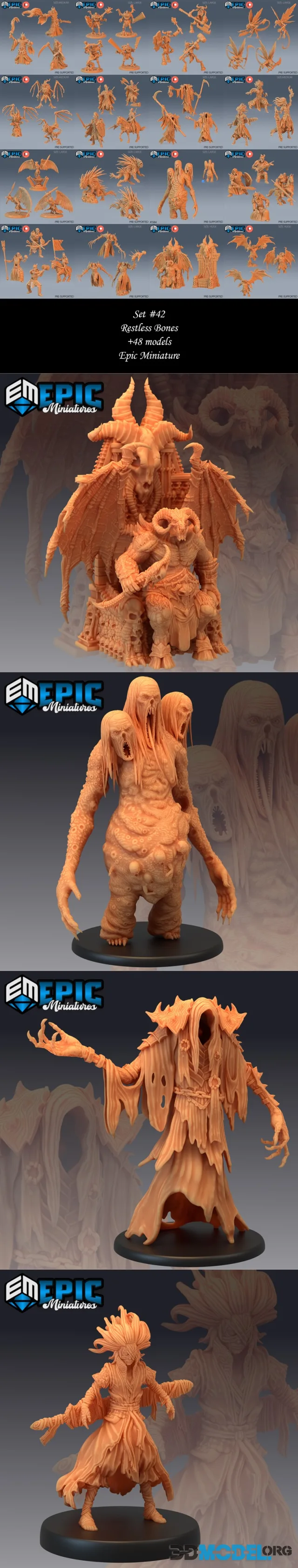 Epic Miniatures - Restless Bones May 2024 – Printable