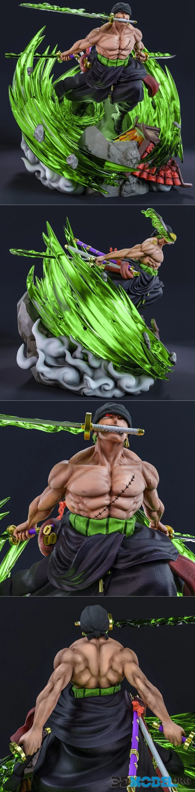 Roronoa Zoro By Natan Silva 3D – Printable