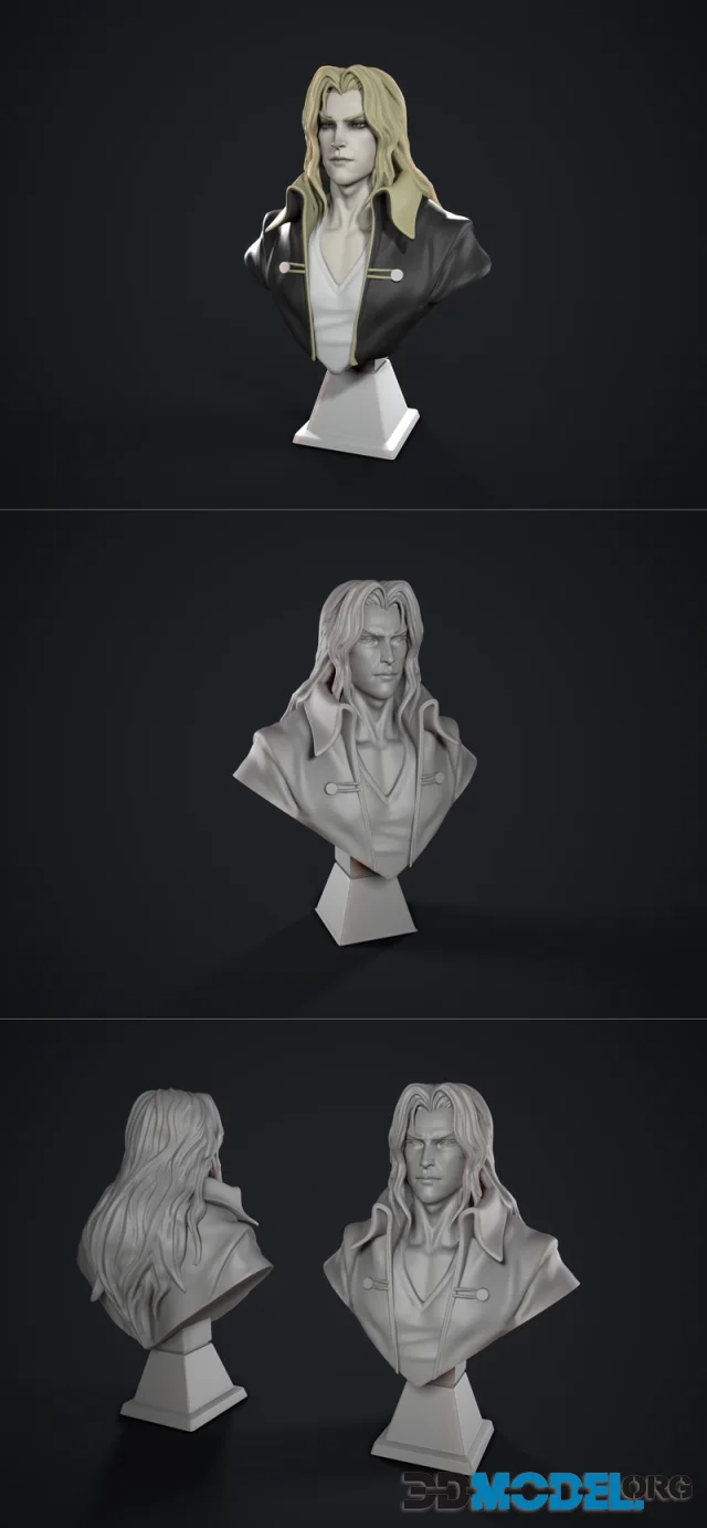Castlevania - Alucard Bust – Printable