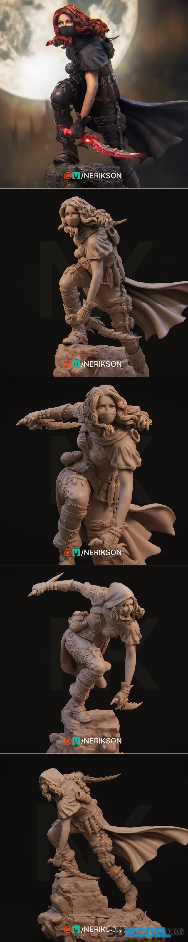 Nerikson - Enika The Assassin – Printable