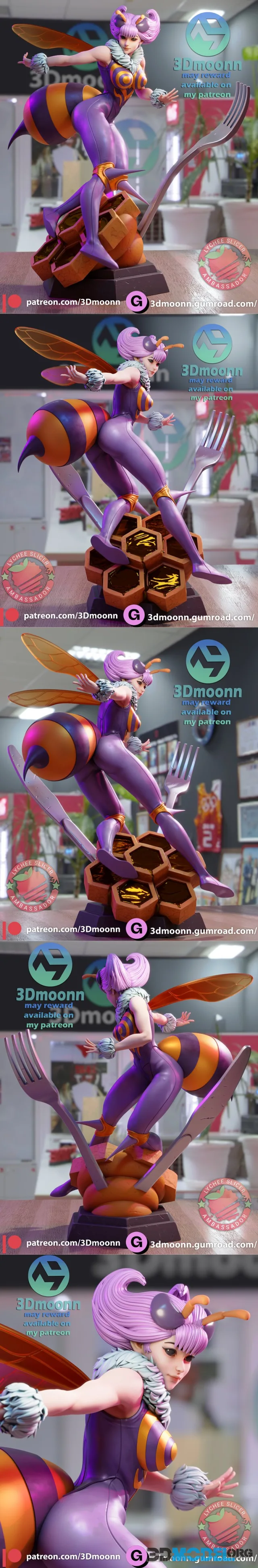 3Dmoonn - Q-bee – Printable