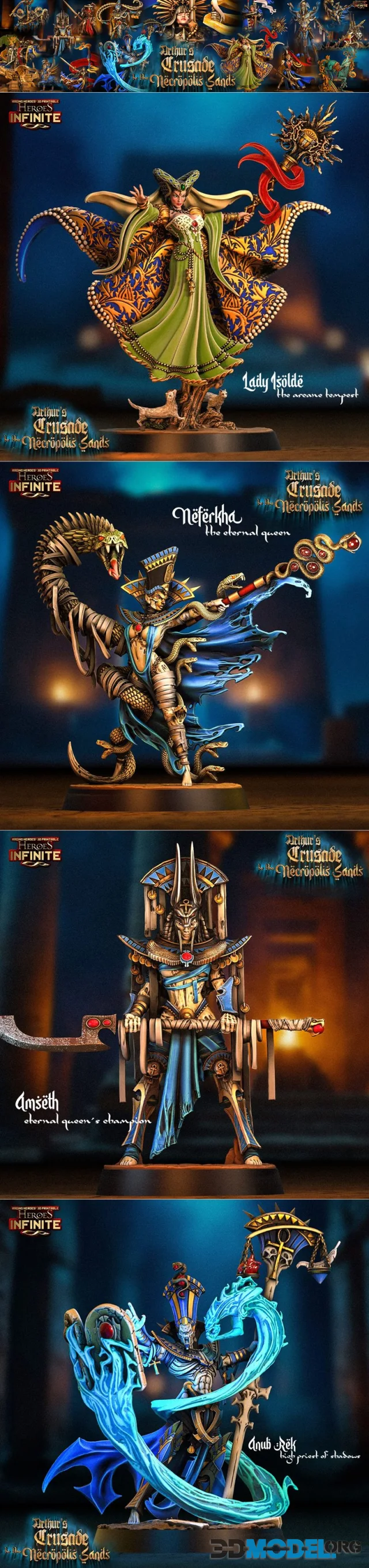 Heroes Infinite - Arthur’s Crusade to the Necropolis Sands April 2024 – Printable