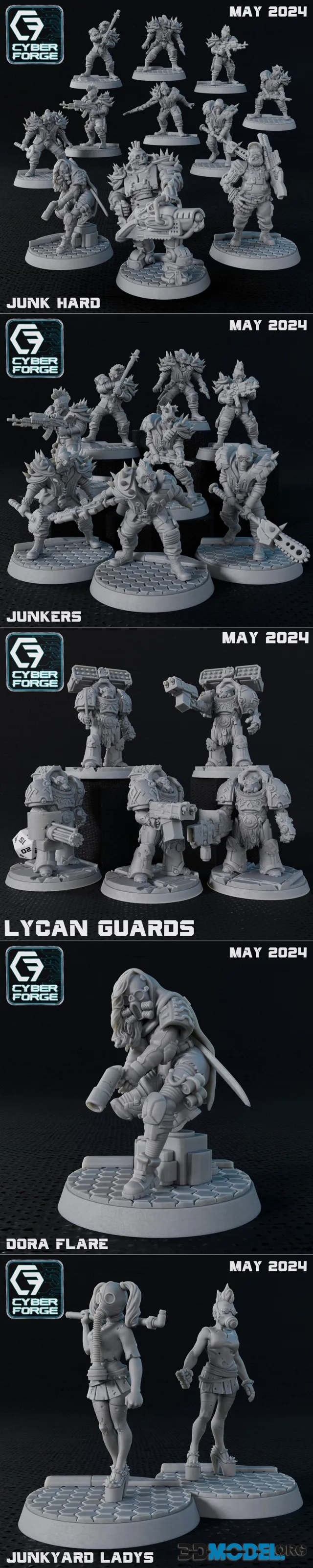 Cyber-Forge Miniatures May 2024 – Printable