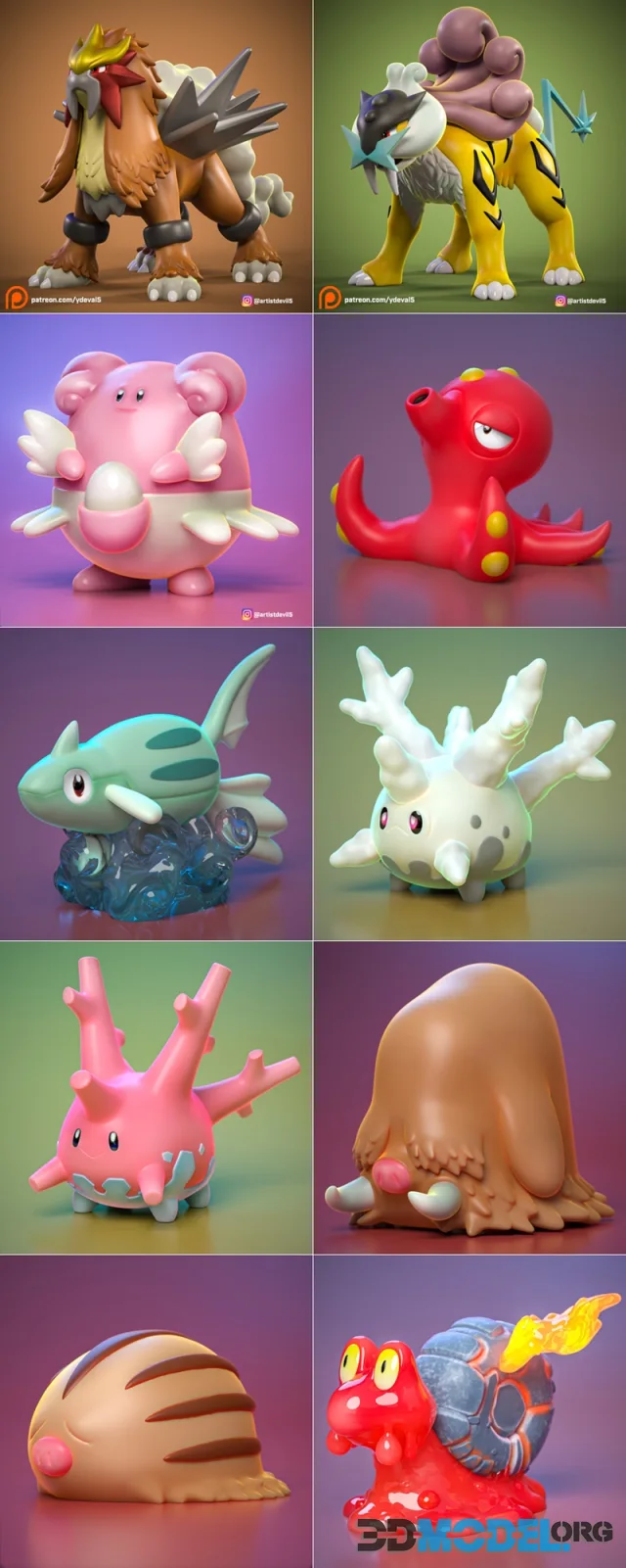 Ydeval - 10 Miniatures Part 17 – Printable