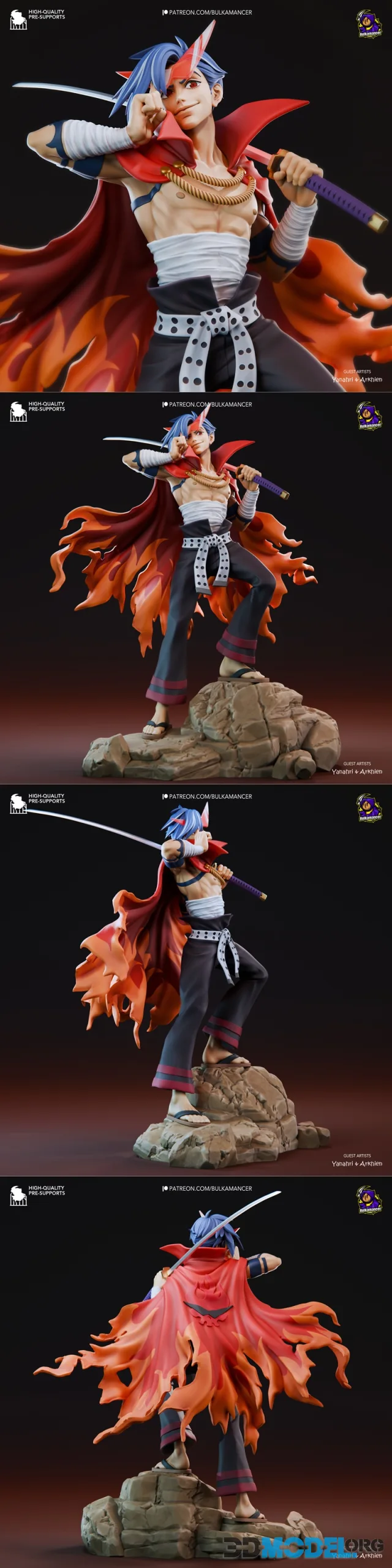 Bulkamancer Sculpts - Kamina - Gurren Lagann – Printable