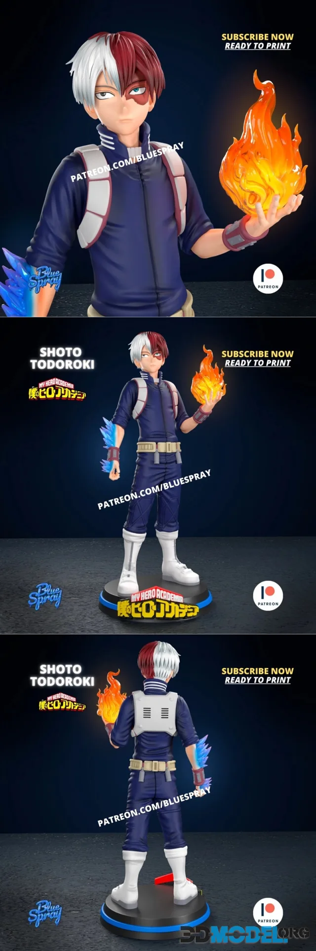 Blue Spray - Shoto Todoroki – Printable