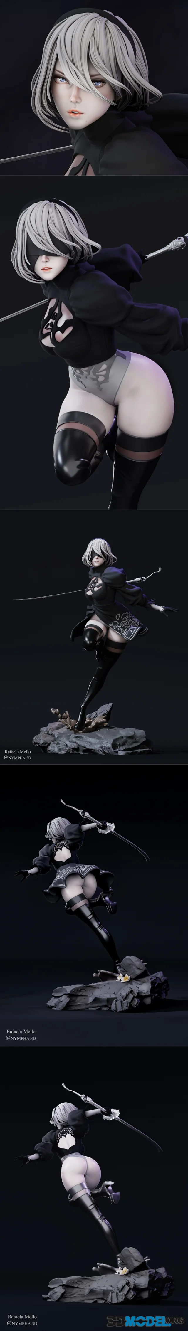 Bulkamancer Sculpts - 2B Nier Automata – Printable