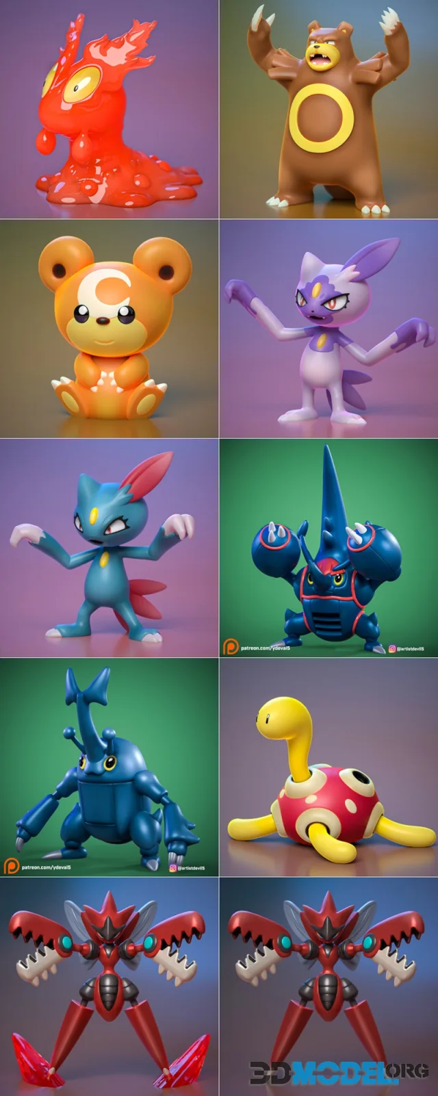 Ydeval - 10 Miniatures Part 18 – Printable