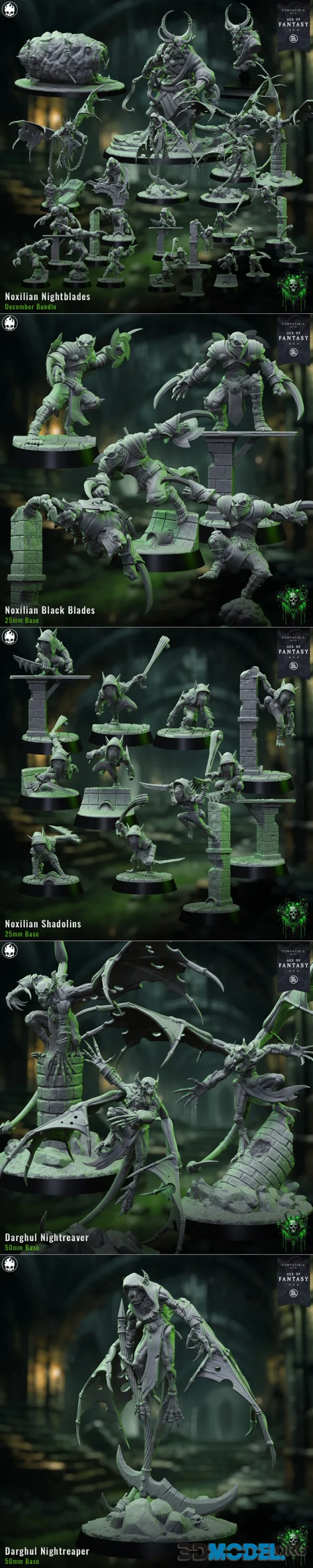 Fleshcraft Studio - Noxilian Nightblades Bundle – Printable