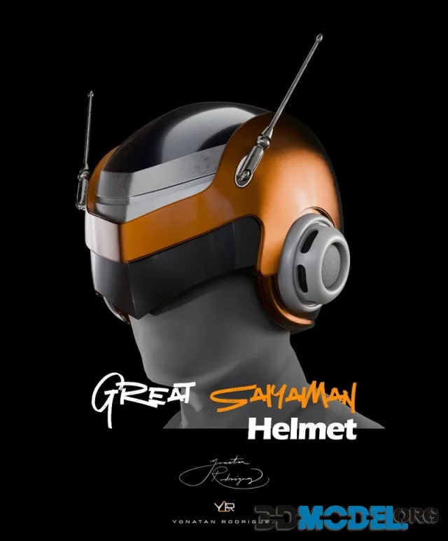 Great Saiyaman Helmet v2 – Printable