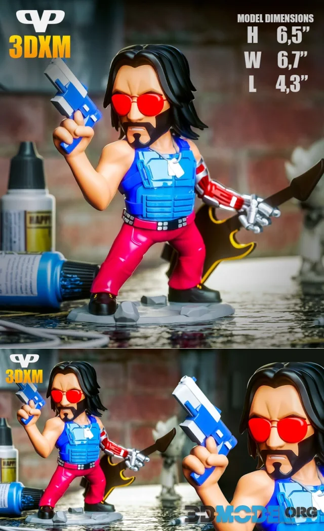 Johnny Silverhand Chibi – Printable