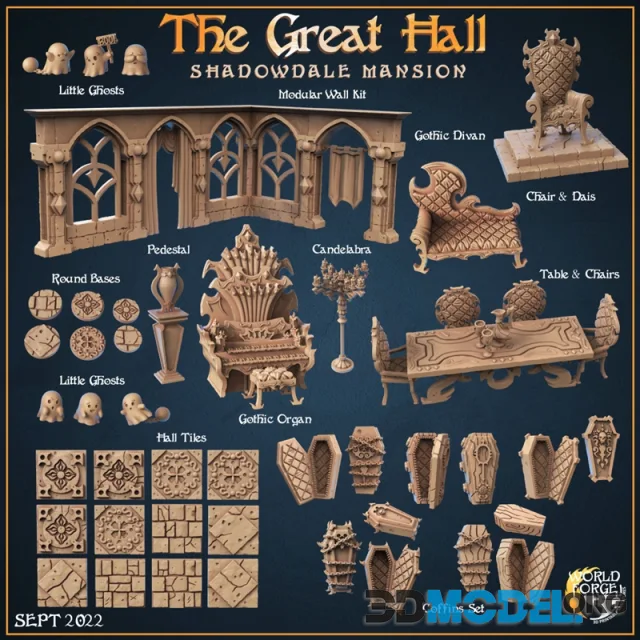 The Great Hall Shadowdale Mansion – Printable